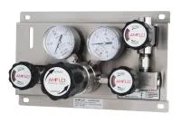 Панель газовая ручная AMFLO PSB 110 F-P00-00, Pвх-34,4 bar, c манометрами, PRV, PUV, POV, FNPT 1/4  CV-0.08 / Manual GP AMFLO PSB 110 F-P00-00, inlet pressure 34,4bar,  PRV, connections FNPT 1/4 CV-0.08