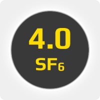 Элегаз (SF6) 4.0 (99,99%) в баллоне сталь 10л, наполнение 10кг., соединение W 21,8 (DIN 6)
