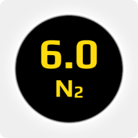Азот (N2) 6.0 (99,9999%) в моноблоке 12х50л 300бар, соединение  G3/4 (DIN 9)
