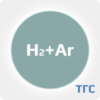 Техническая газовая смесь водород (Н2) 20 ppm в аргоне (Ar) в алюминиевом баллоне 2 л. вентиль латунь